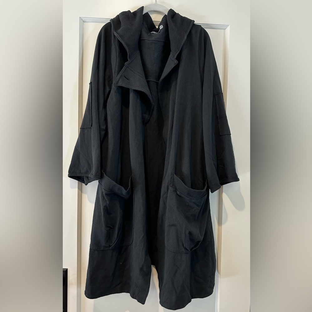 Blue Fish Reprocessed Cotton Jacket in Raven - Picture 3 of 7
